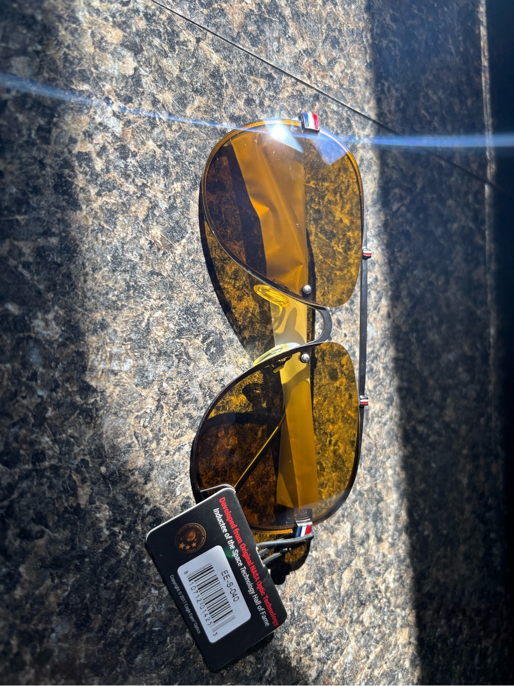 Men's Aviator Sunglasses with Amber Lenses. 2 pair $56 each